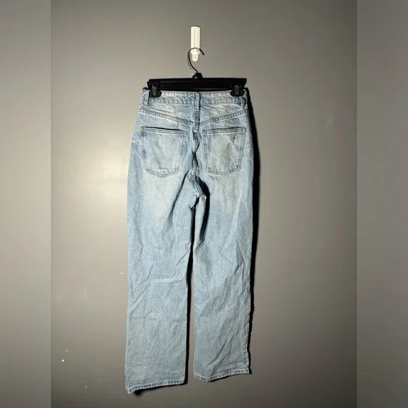 Edikted Wide Leg Mid Rise Ripped Jeans Size Small - Picture 2 of 3